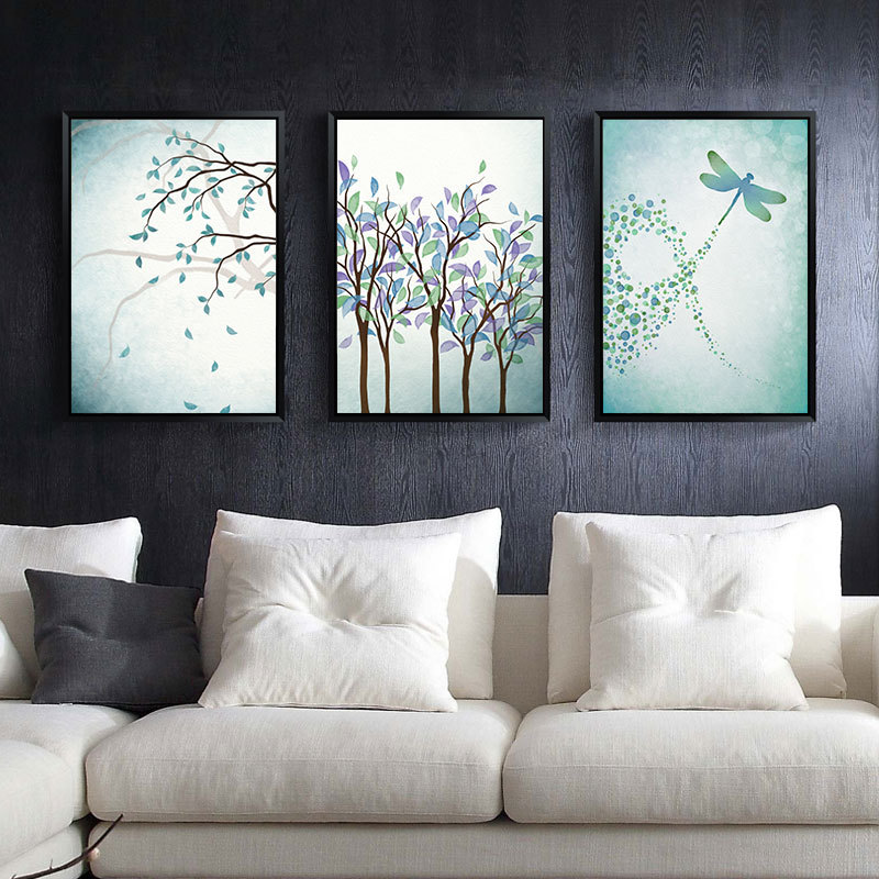 Bộ tranh treo tường rừng chuồn chuồn