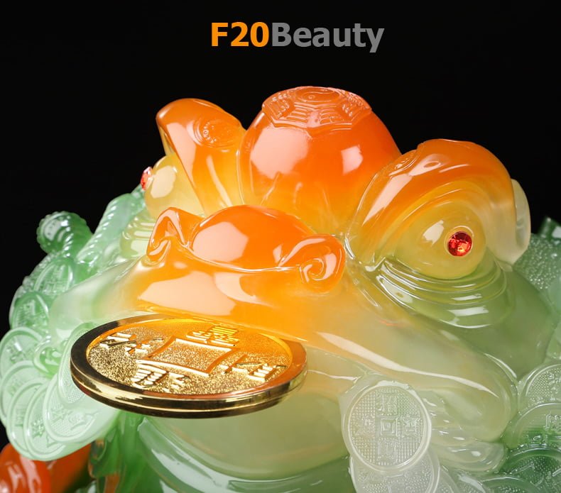 Cóc ngọc ngậm tiền màu xanh