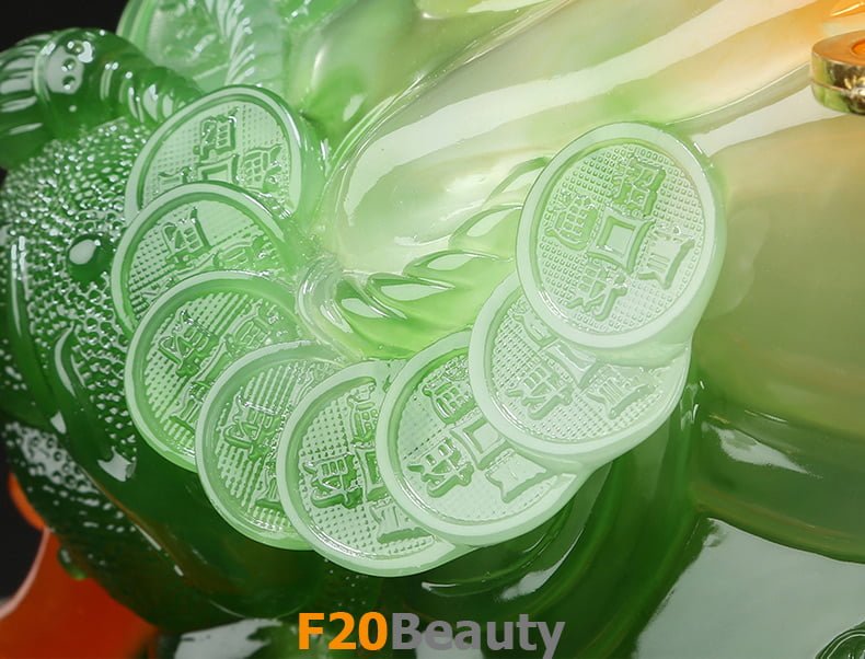 Cóc ngọc ngậm tiền màu xanh