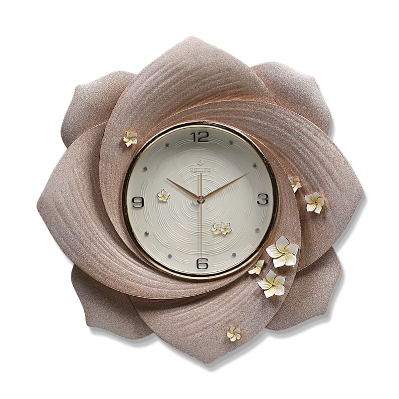 Đồng hồ treo tường cao cấp hoa hồng Đại Đóa