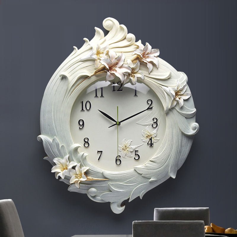 Đồng hồ treo tường cao cấp hoa mai