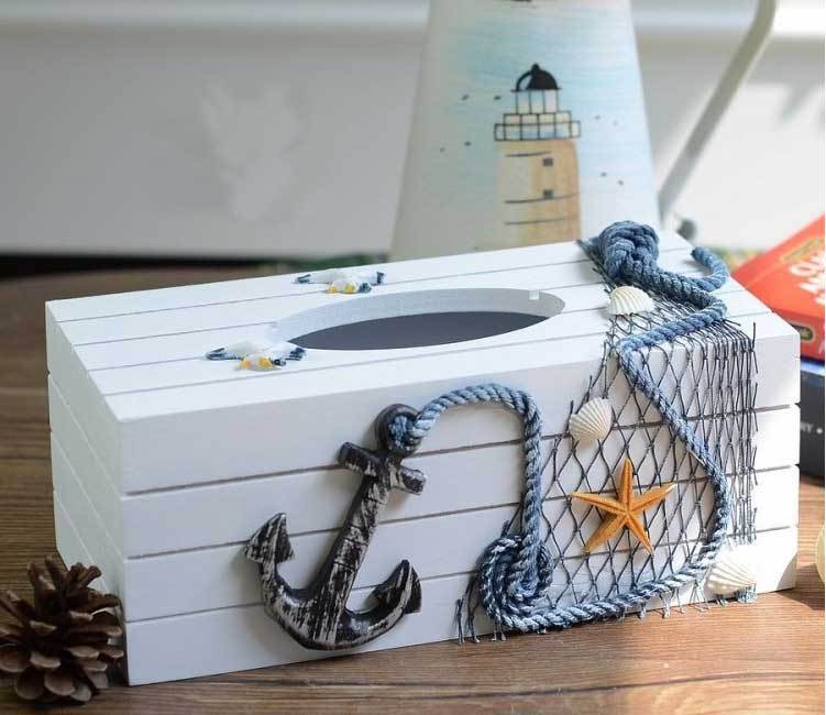 Hôp khăn giấy để bàn bằng gỗ