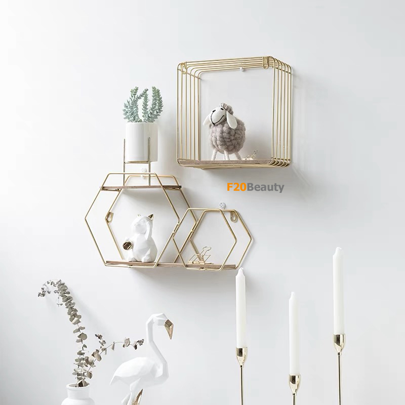Kệ treo tường Metallic Gold