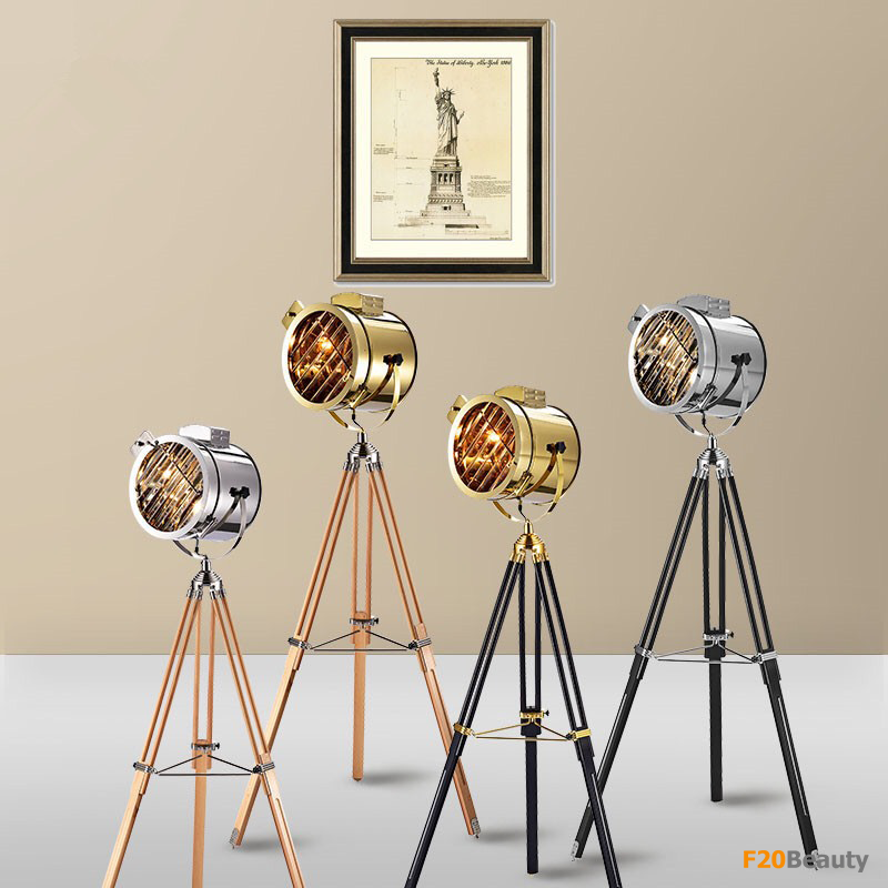 Đèn ngủ cây đứng Horus chân kim loại