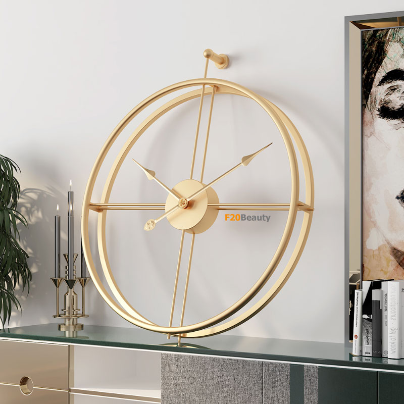 Đồng hồ treo tường cao cấp Gold Minimalism 60 cm