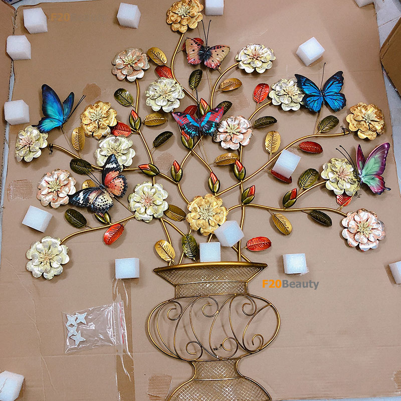 Tranh sắt hoa bướm