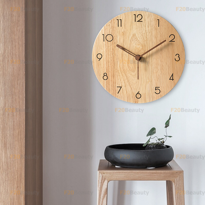Đồng hồ treo tường vân gỗ