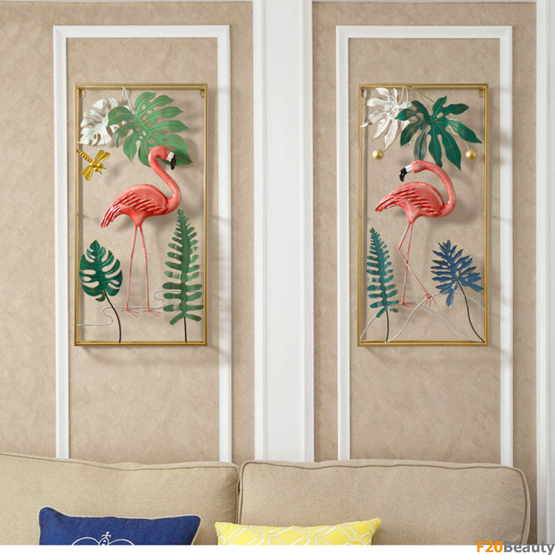 Tranh sắt hồng hạc