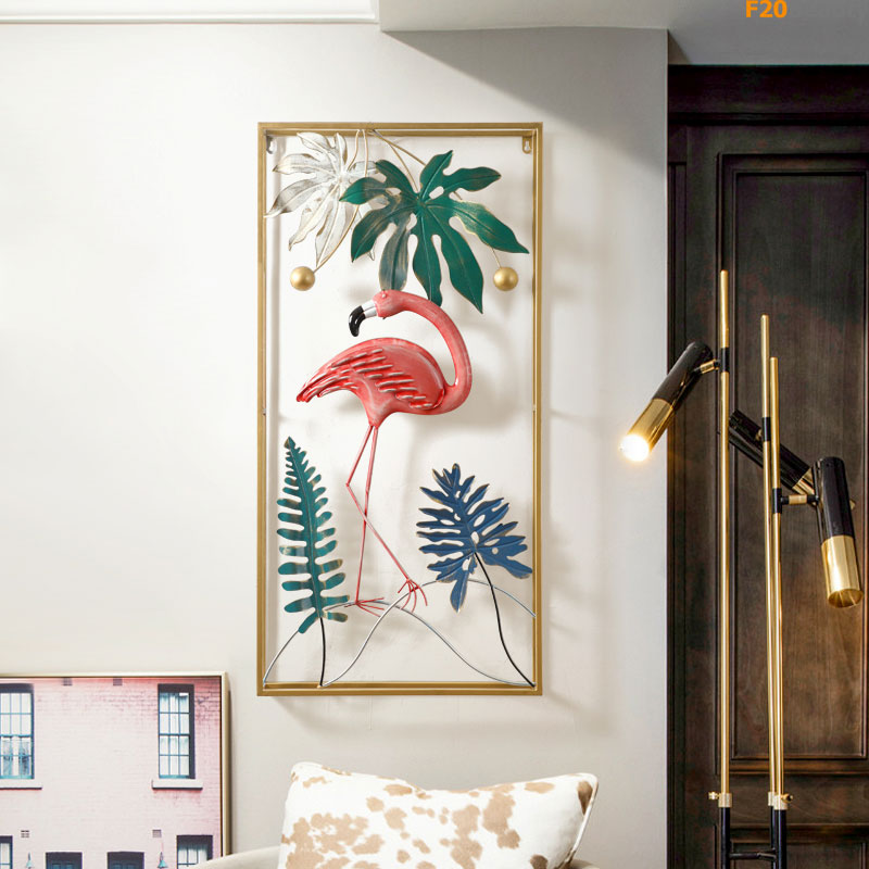 Tranh sắt hồng hạc