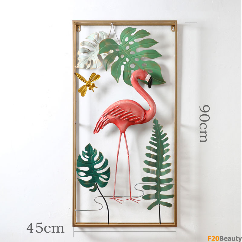 Tranh sắt hồng hạc