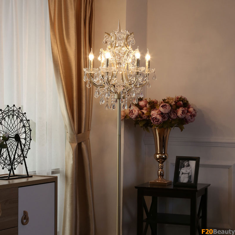 Đèn đứng Crystal gold