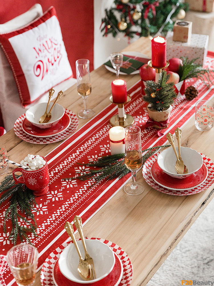Khăn trải bàn trang trí giáng sinh