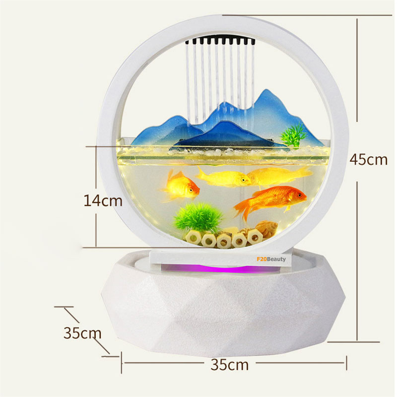 Bể cá mini để bàn phong thủy