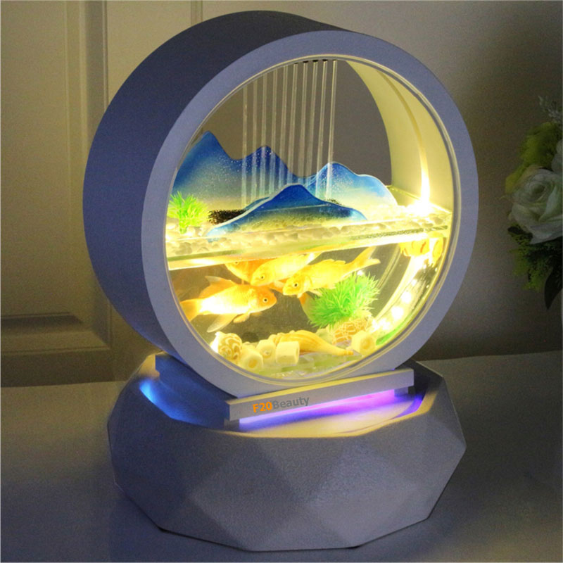 Bể cá mini để bàn phong thủy