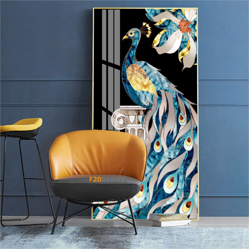 Tranh treo tường phong thủy chim công