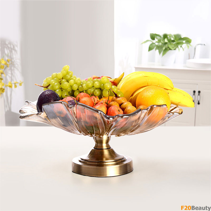 Khay đĩa thủy tinh Petal