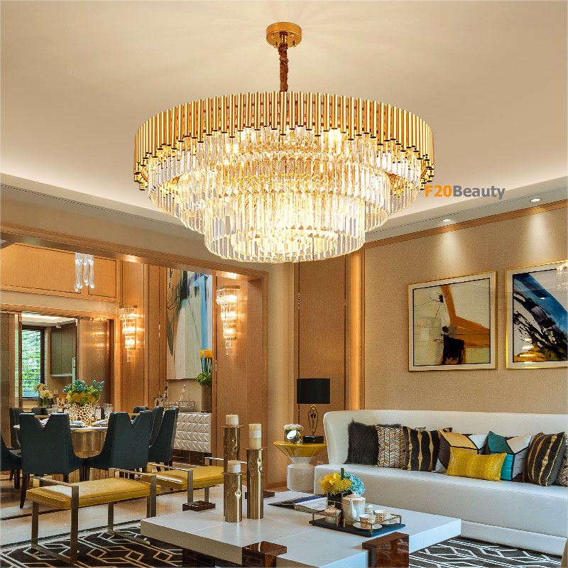 Đèn chùm pha lê Golden