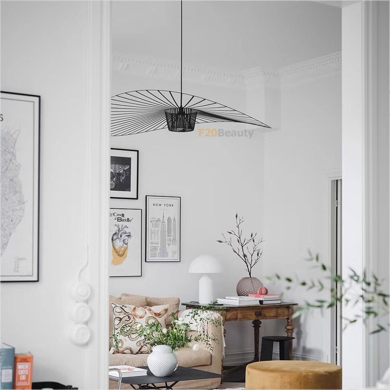 Đèn thả treo trần cánh quạt