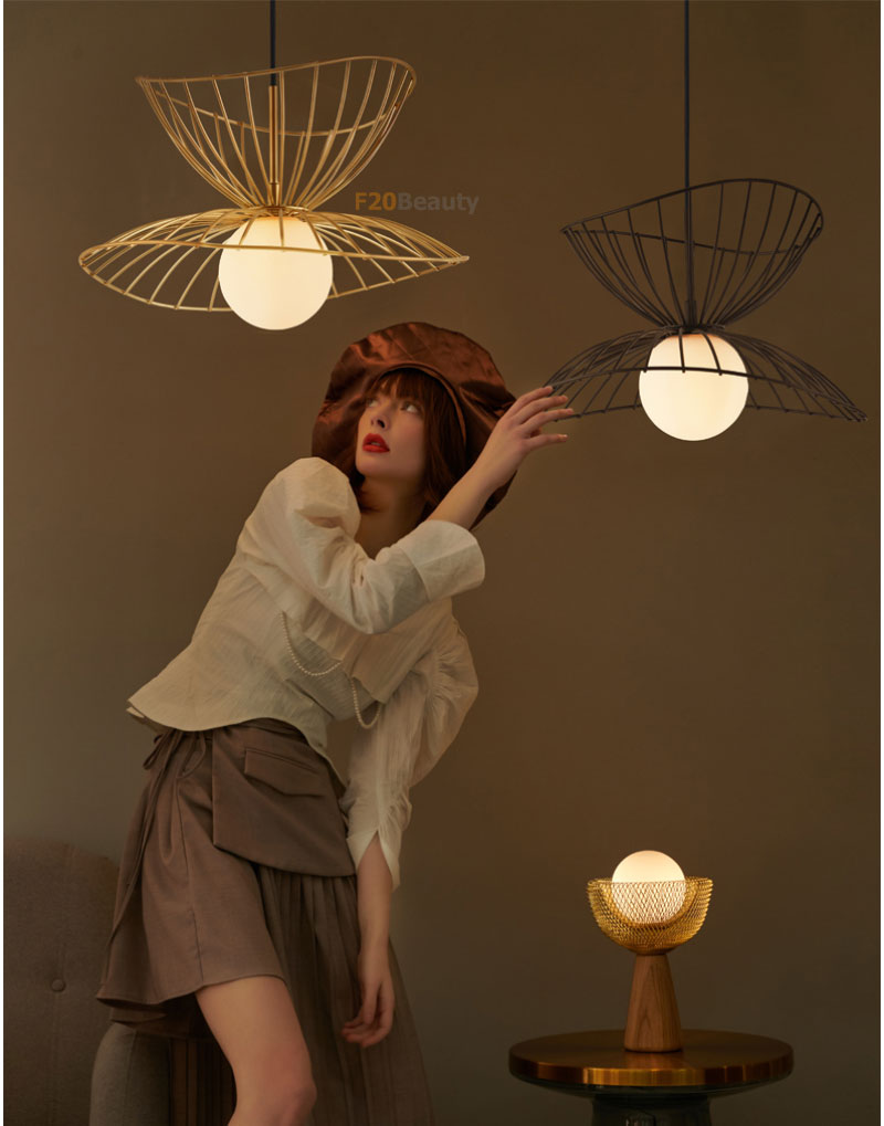 Đèn treo thả trần phong cách hiện đại