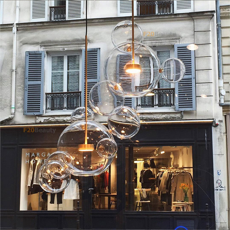 Đèn thả bong bóng thủy tinh