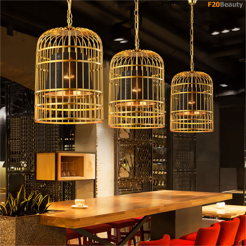 Đèn thả lồng chim nghệ thuật