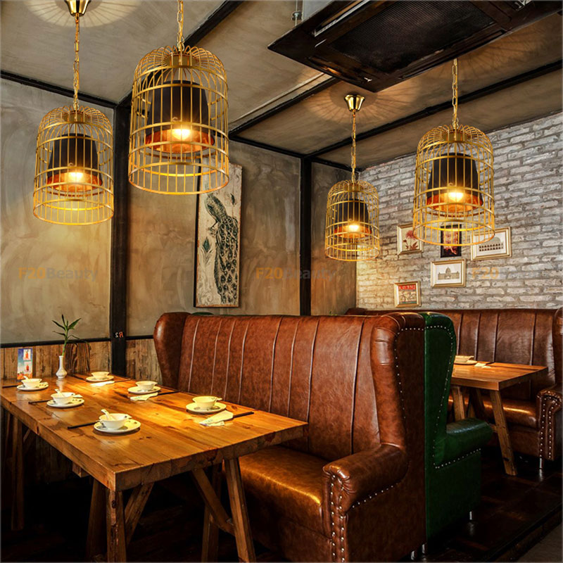 Đèn thả lồng chim nghệ thuật