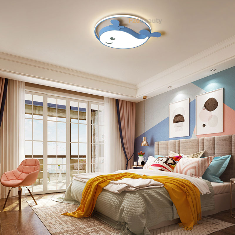 Đèn led ốp trần phòng trẻ hình cá heo