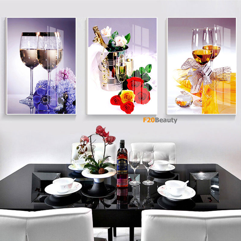 Tranh phù điêu thủy tinh phòng bếp