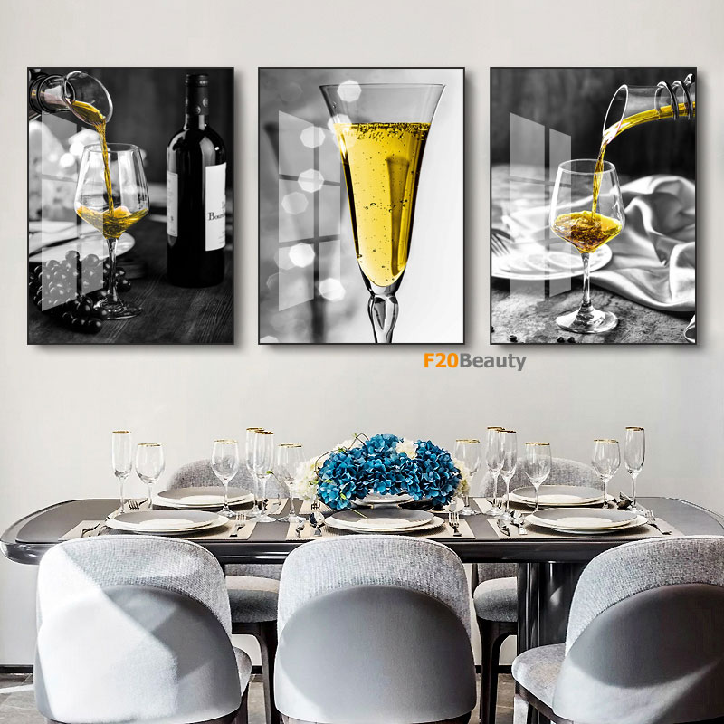 Tranh phù điêu thủy tinh phòng bếp