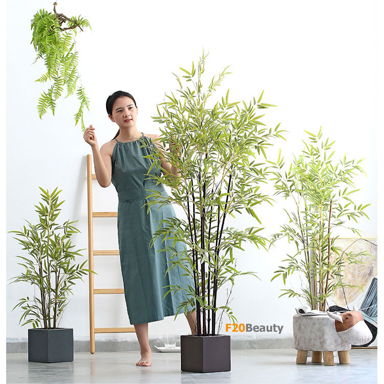 Chậu cây trúc quân tử giả