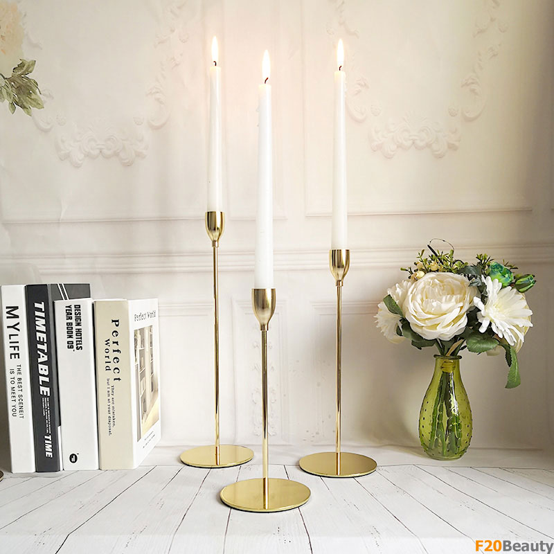 Chân nến kim loại Golden Helios