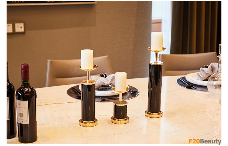 Sét chân nến kim loại 3 chiếc