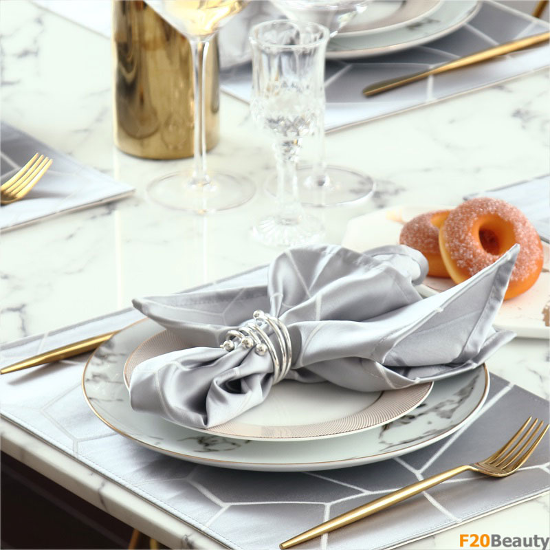 Vòng luồn khăn ăn kim loại Silver