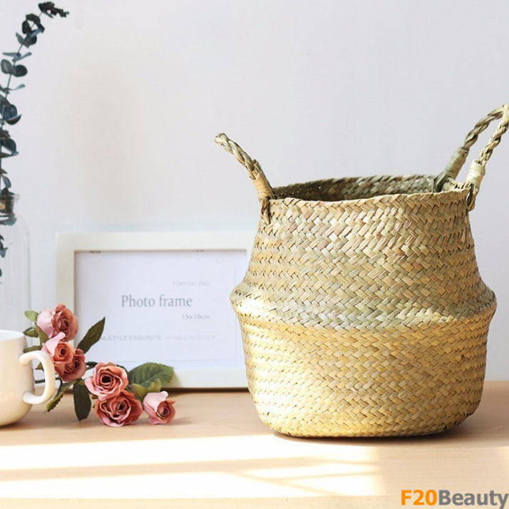 Giỏ cói trang trí