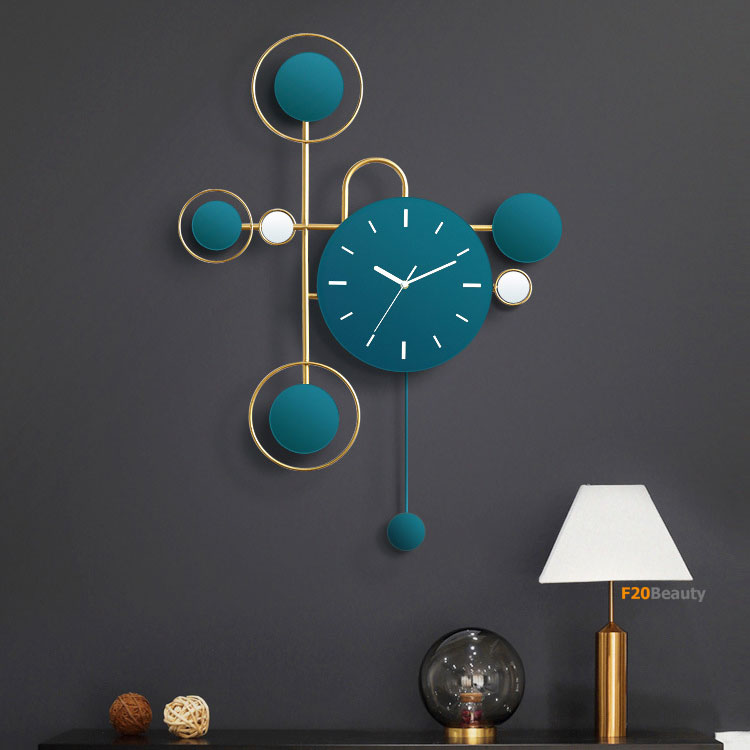 Đồng hồ treo tường Tik Tok Blue