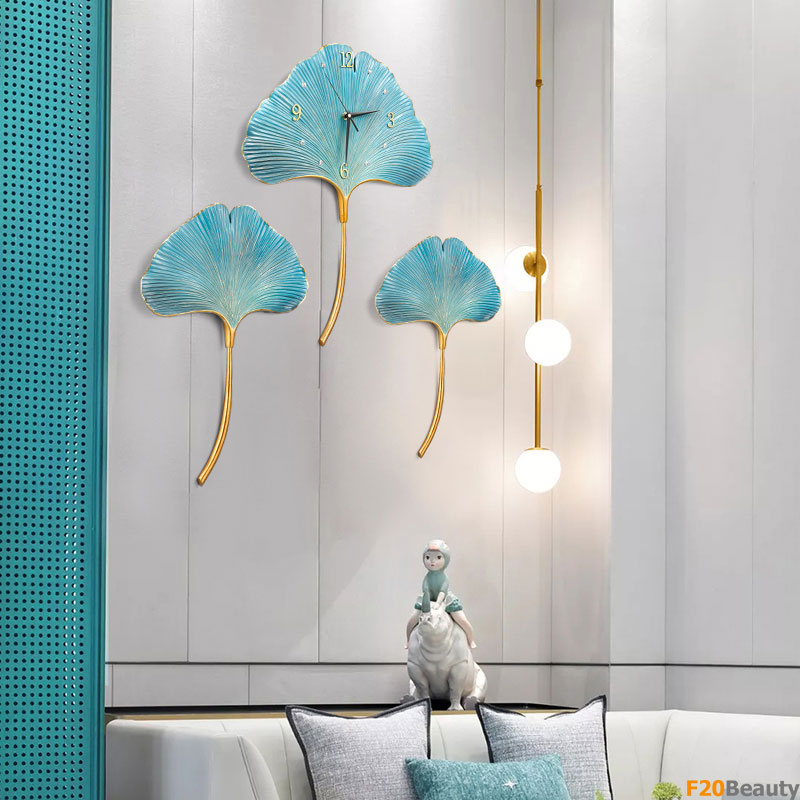 Đồng hồ treo tường lá Ginko Platinum