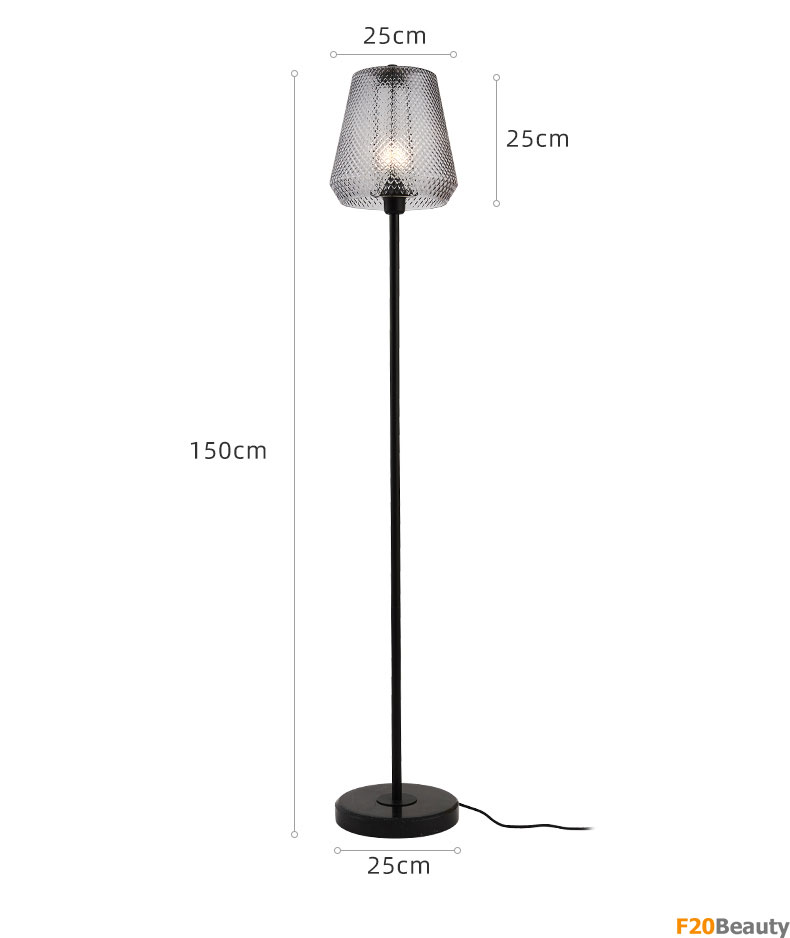 Đèn cây đứng Queen Lovely chân đá Marble