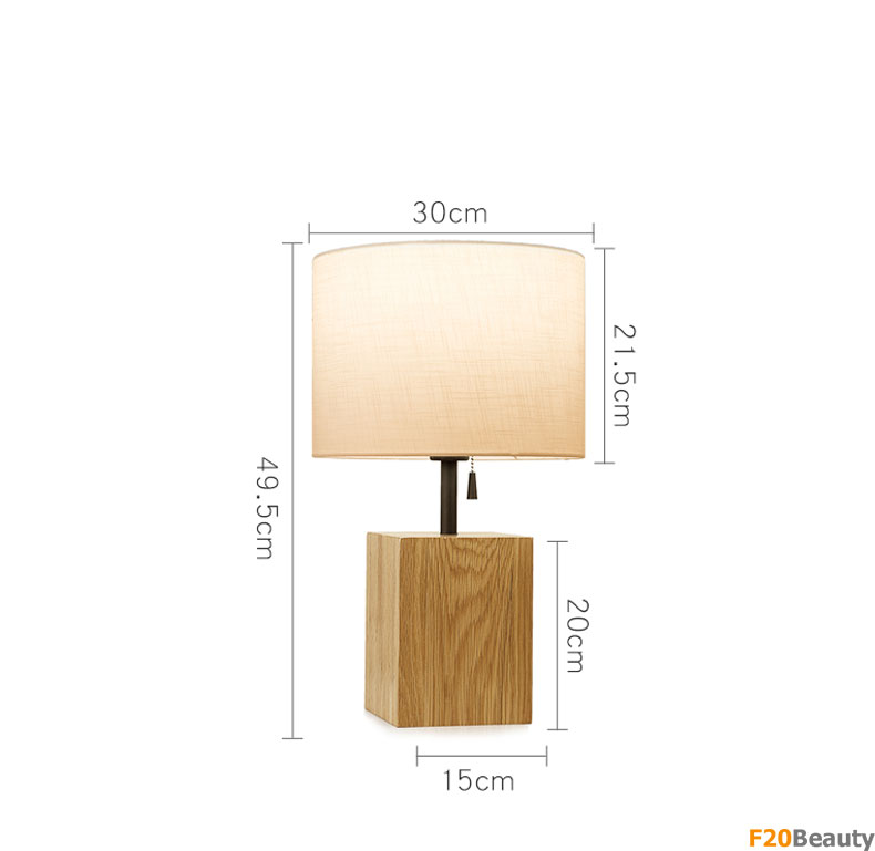 Đèn bàn thân gỗ cao cấp